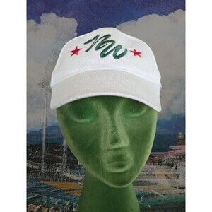 Augusta NW Northwestern Youth Adjustable Baseball Cap Green White Red Polyester